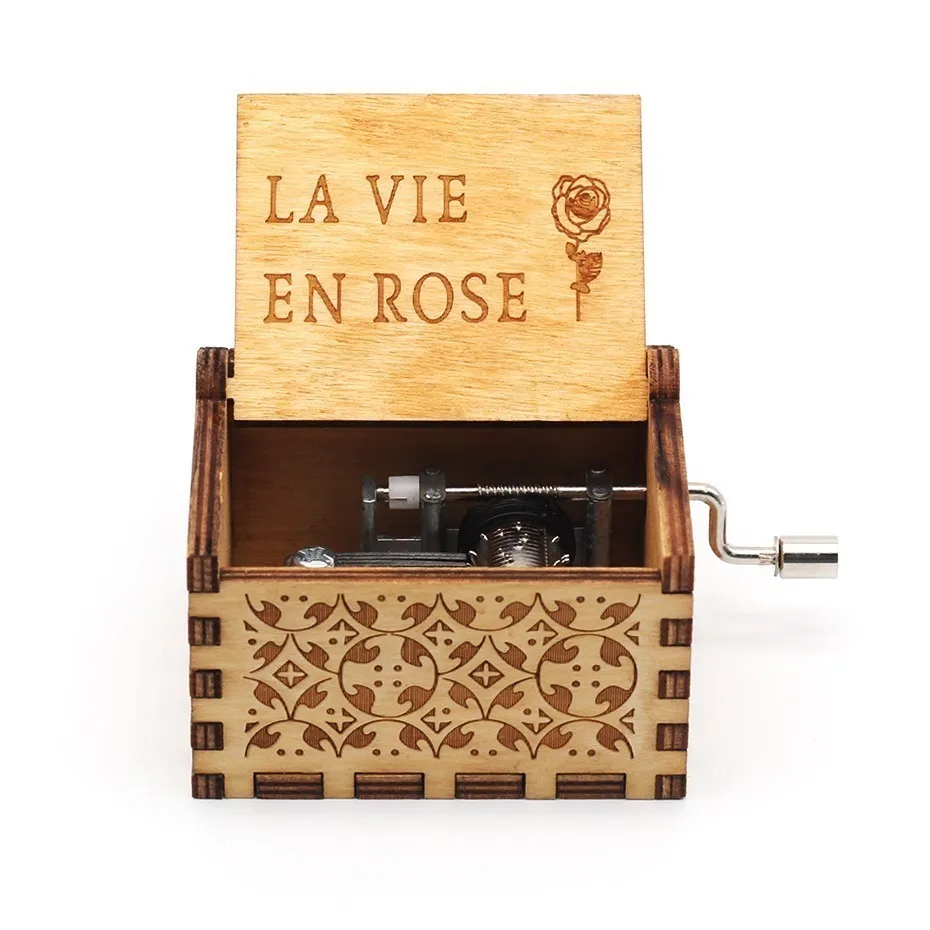 La vie en rose Queen You're My Sunshine Simpson музыкальная шкатулка ангелы любовь красота цифровая детская рука коленчатая музыка Луна река подарок на день рождения - Цвет: La vie en rose