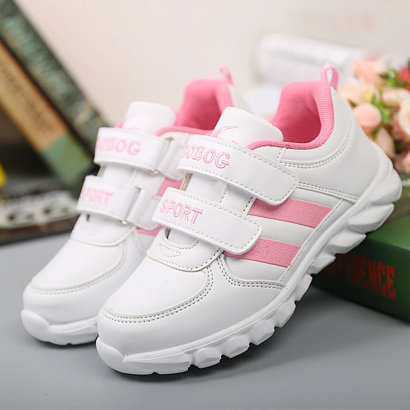 

2021 New Kids Shoes Comfortable Breathable Runnig Sneakers Wear-Resisting Soft Sport Shoes Foldable Hook Loop Jogging Sneakers