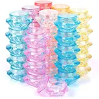 Пластиковый дорожный контейнер для теней для век и ногтей, 50 шт., 5 цветов