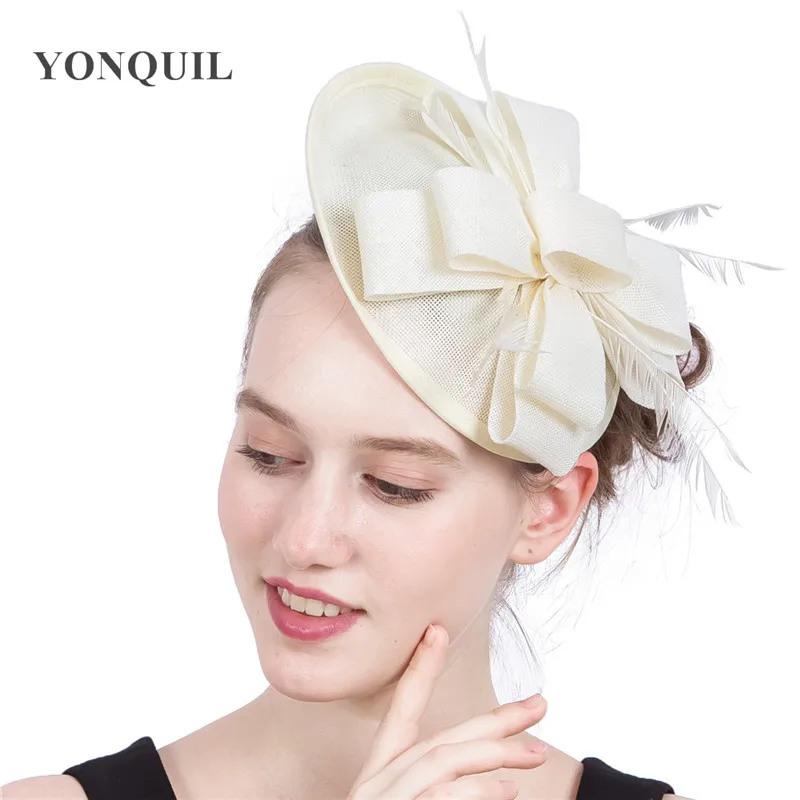 Шляпка Вуалетка женская с имитацией под пояс модный головной убор невесты цвета