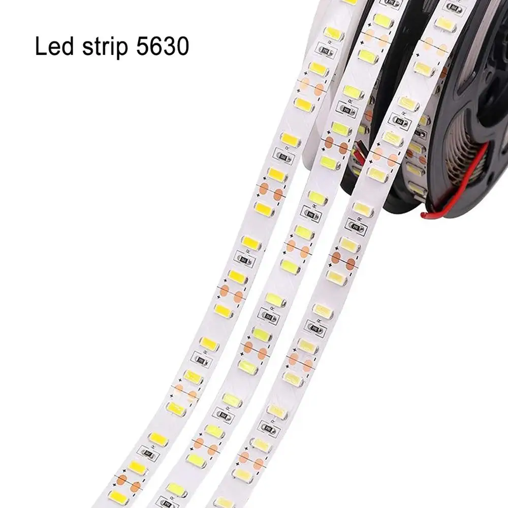 Светодиодный полосы светильник 12 V SMD 5630 300 светодиодный 5M теплый белый не