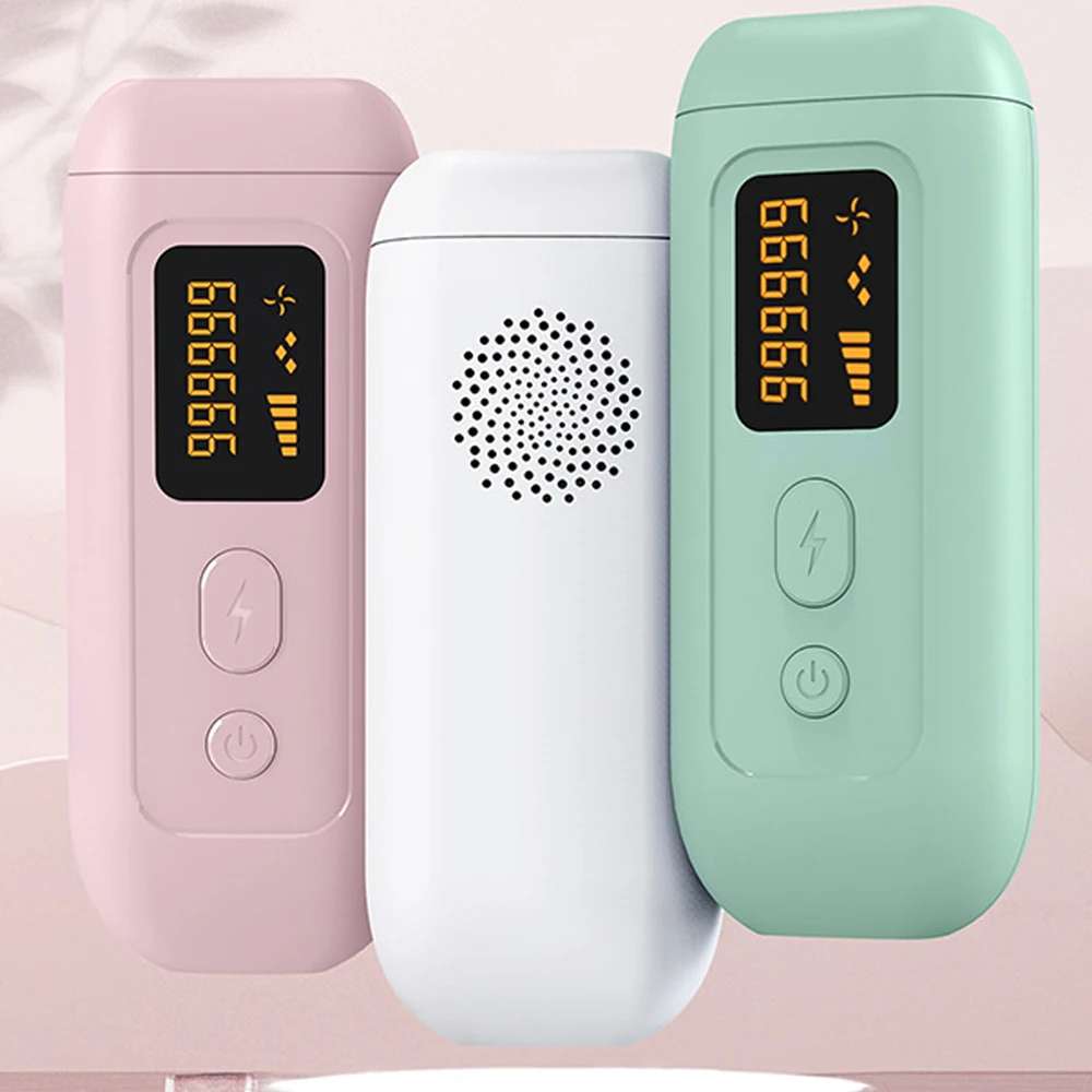 Бритва с ЖК-дисплеем и 999999 вспышками для безболезненного удаления волос эпилятор