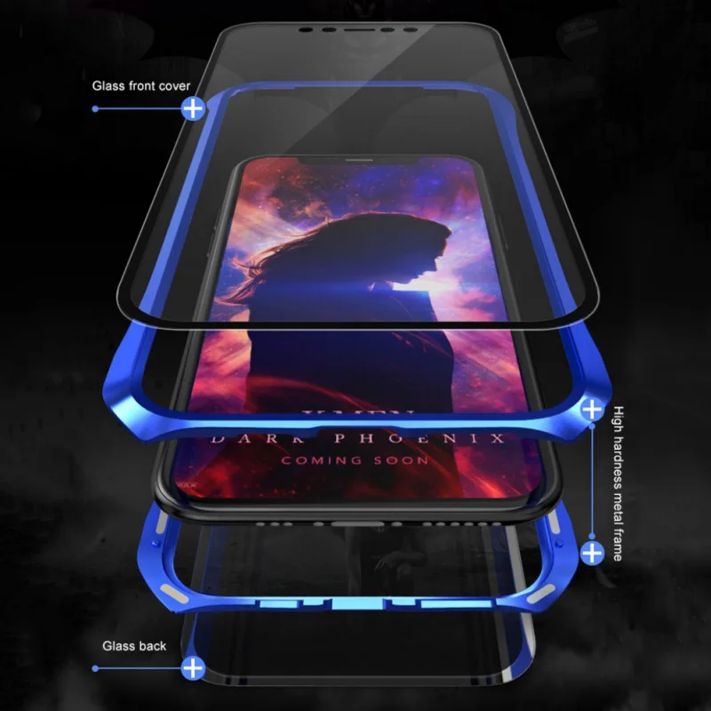 Передняя Задняя крышка мобильного телефона для IPhone 11 Pro Max Магнитный