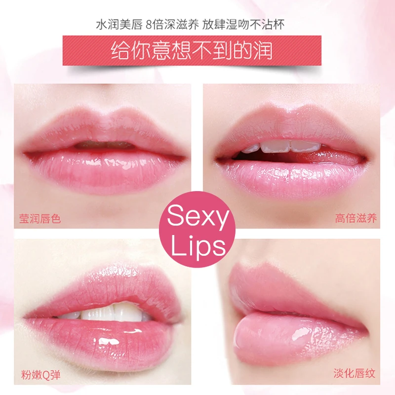 

Lip Mask For Lip Plumper Moisture Essence Plant Flower Extract Exfoliating Anti-Ageing Scrub Moisturizing Sleeping Mask Lip Film