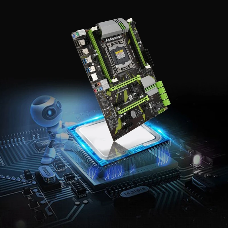 X99 LGA2011 3 материнская плата 4 канала DDR3 32G RAM NVME SSD M.2 USB 0 SATA PCIE 16X ATX для Intel I7 E5