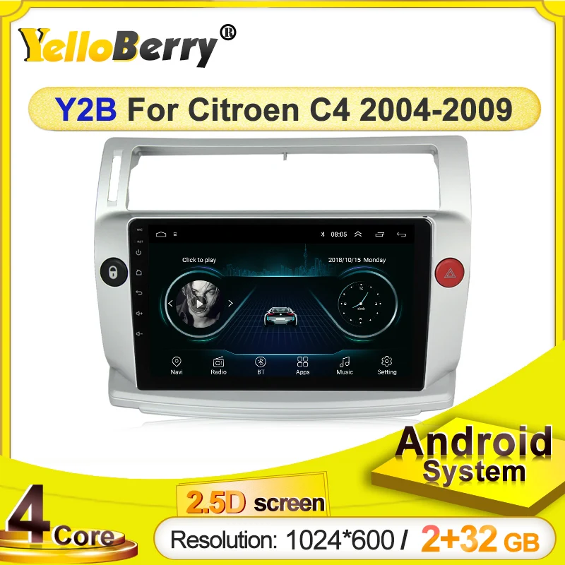 Автомагнитола 2 din на Android мультимедийный видеоплеер с GPS для Citroen C4 C Triumph four 2004 2005
