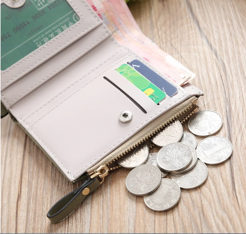 Высококачественный Женский кошелек с милыми мультяшными животными короткий