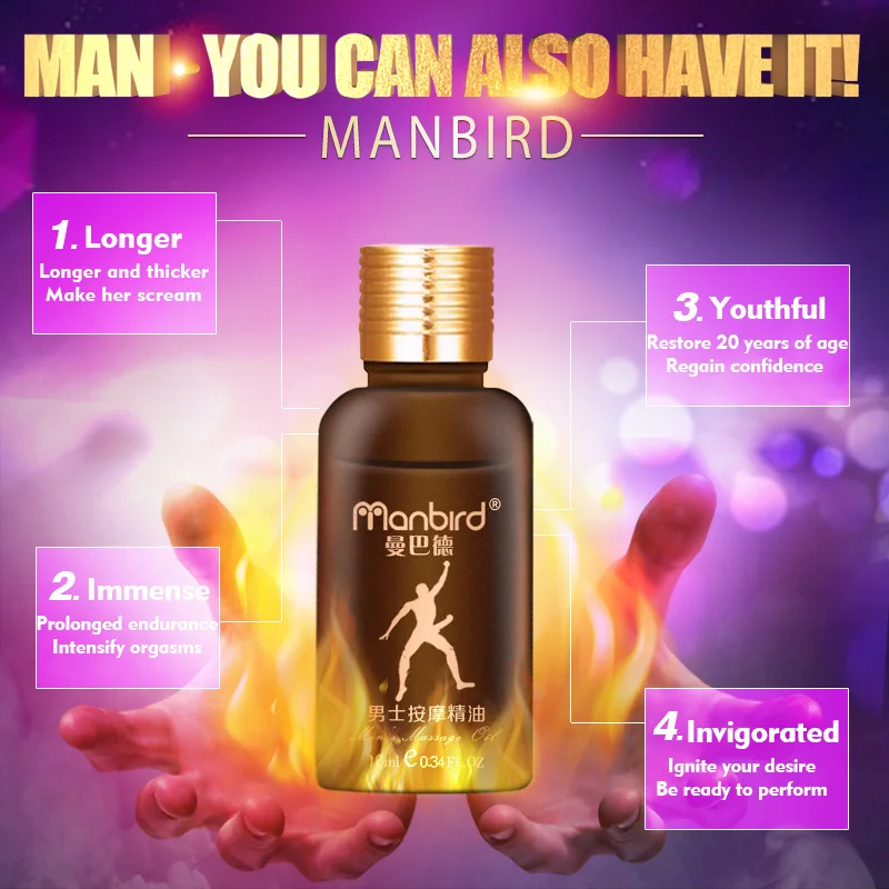 Manbird натуральный мужской крем-лубрикант для увеличения мужского полового члена