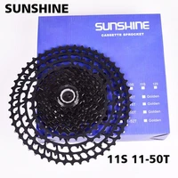 sunshine 11 speed cassette 11 50t wide ratio freewheel mountain bike mtb bicycle cassette flywheel sprocket compatible 11s 370g