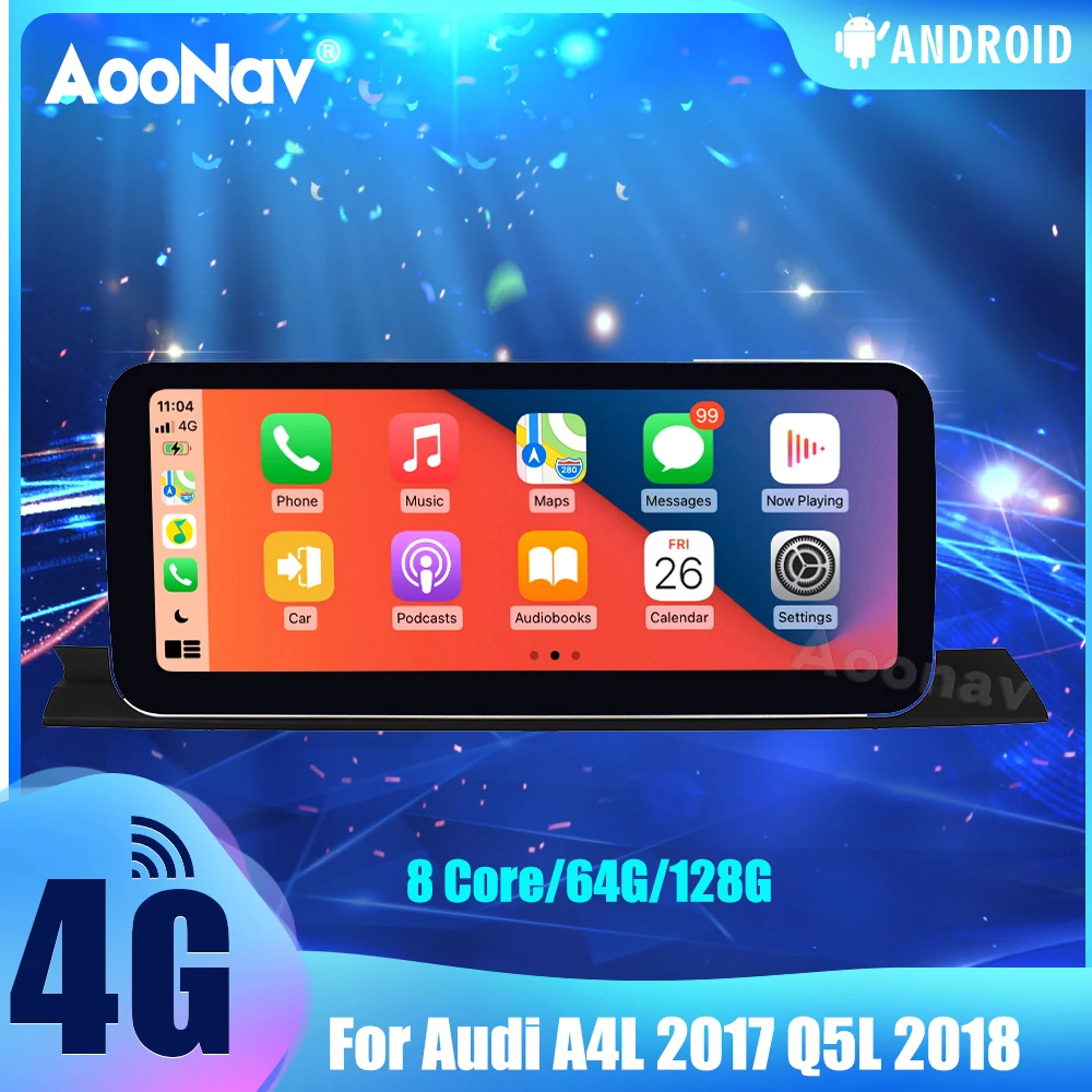 

12.3 Inch 128G Car Radio For Audi A4L 2017 Q5L 2018 Touch Sceen Android System GPS Navigation Autoradio Multimedia Player