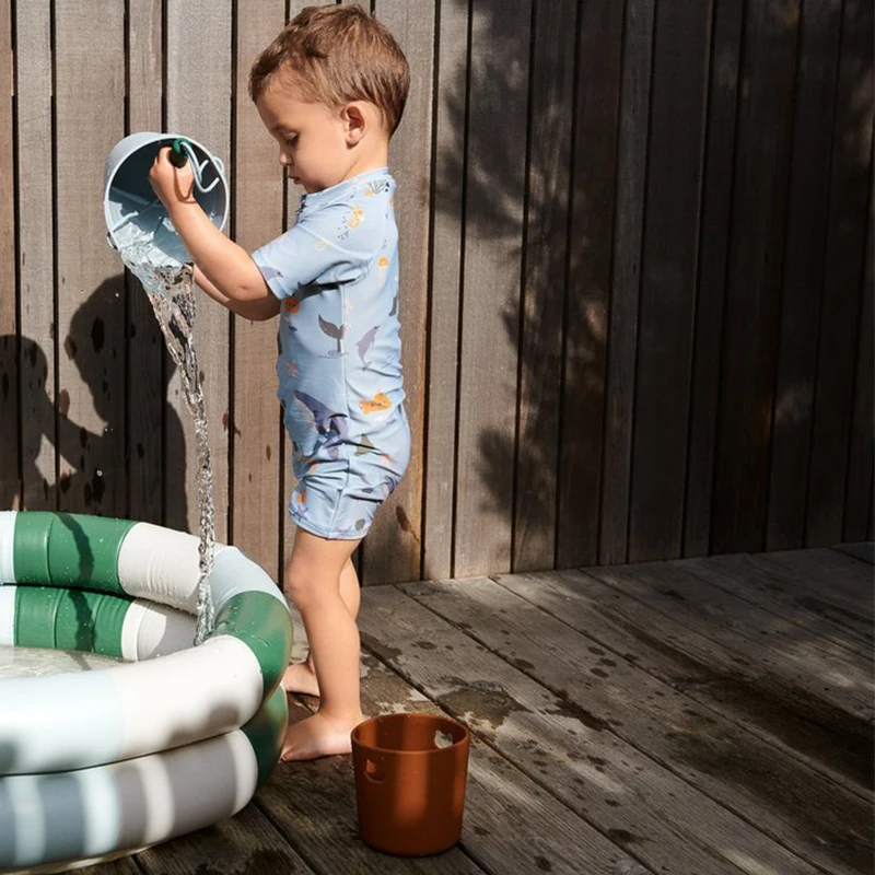 Купальник для мальчиков и девочек бикини малышей цельные купальники с длинным