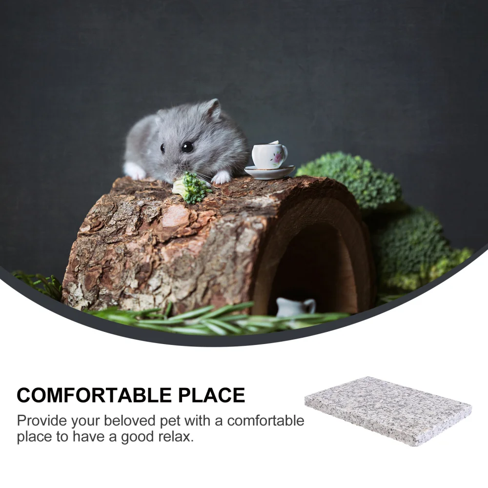 

1Pc Household Pet Board Summer Cooling Board Hamster Marble Slab Random Pattern