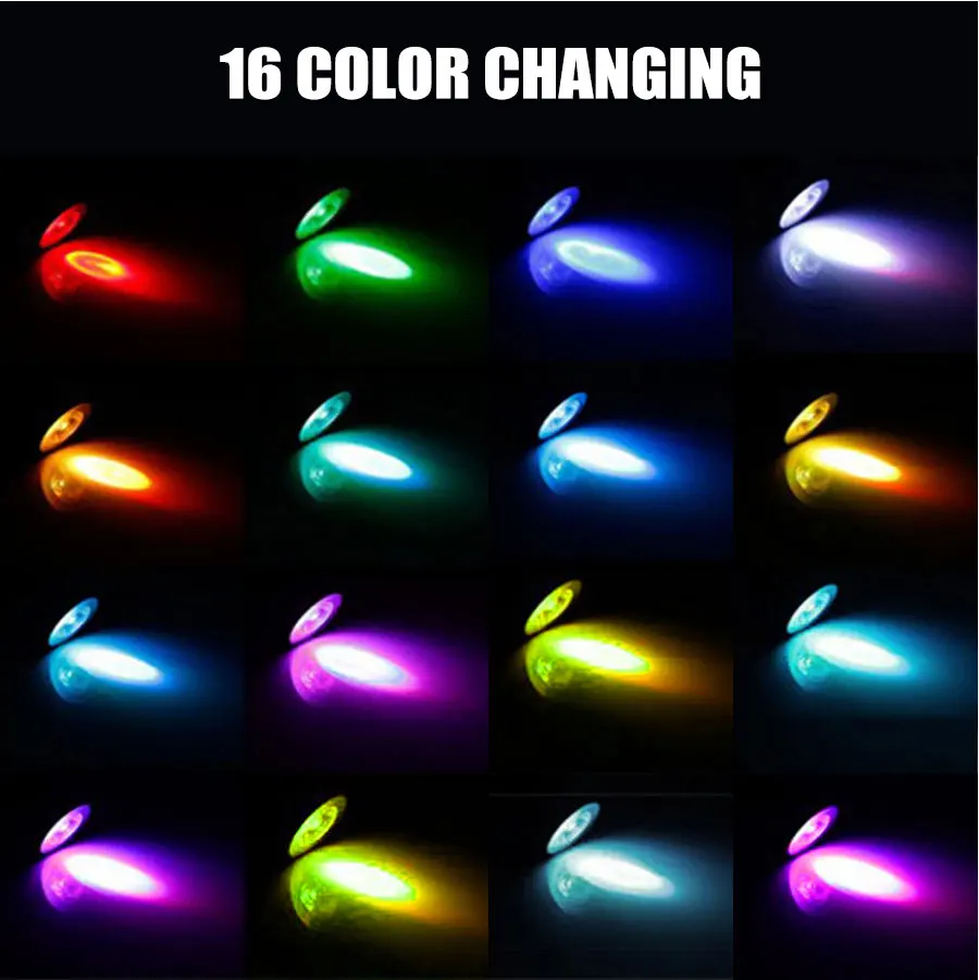 10 Вт 15 Вт Led 16 цветов Изменение RGB цвет лампа светильник E14 E27 лампа домашний декоративный прожектор с пультом дистанционного управления