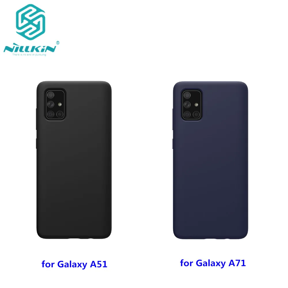 Чехол для Samsung Galaxy A51 чехол Nillkin из жидкого силикона гибкий чистый ударопрочный