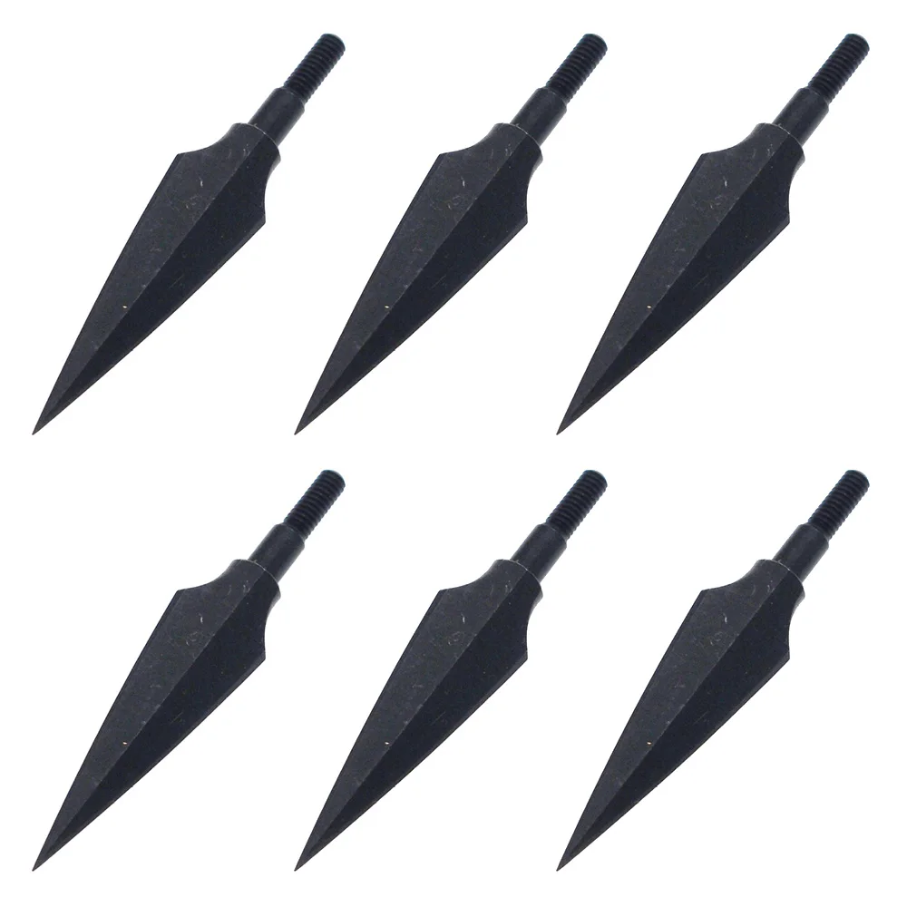 Type 1 (6pcs) 6 шт. черные ивы Broadheads стрельба из лука углеродный стальной наконечник стрелы наконечники для изогнутого блочного Лука арбалета - Цвет: Type 1 (6pcs)
