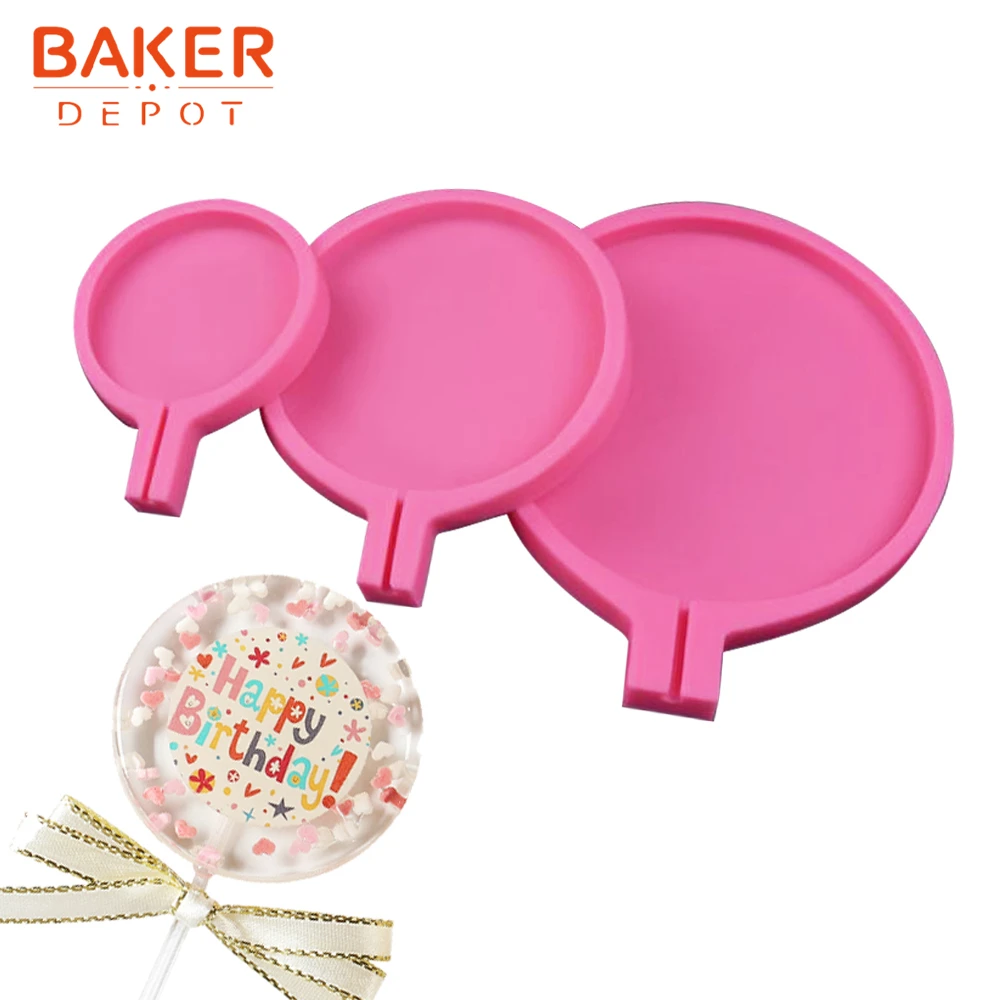 BAKER DEPOT большая силиконовая форма для леденца Сердце Шоколад Конфеты леденец Форма Торт Кондитерские украшения инструмент DIY День рождения Валентина