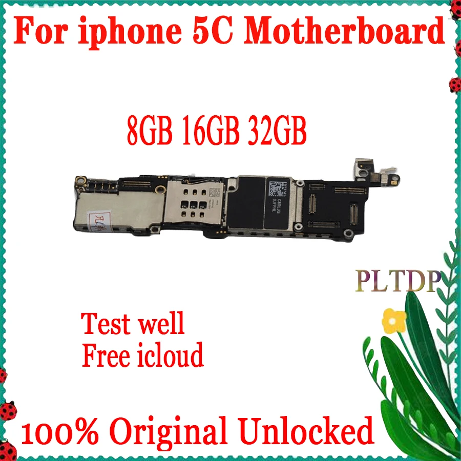 Заводская разблокированная материнская плата для iphone 5C с системой IOS 100%