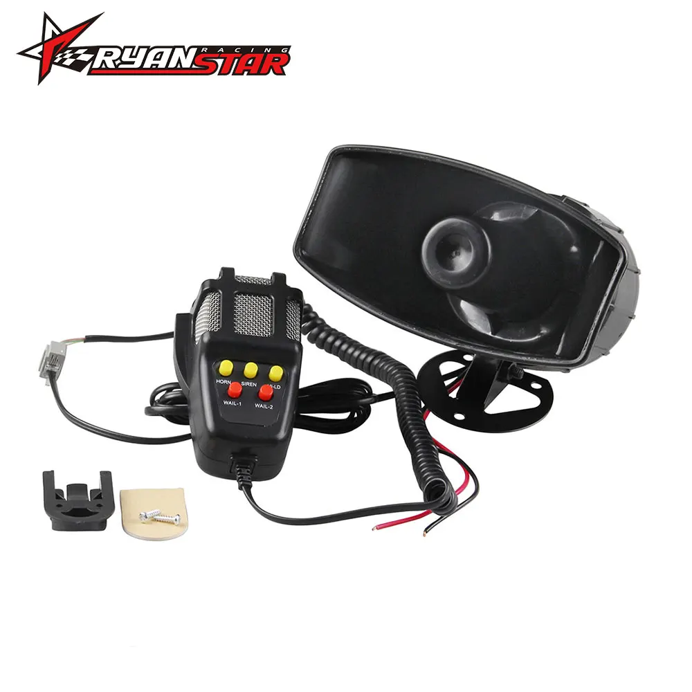 5 тоновая Автомобильная сирена автомобильный гудок с микрофоном звуковая