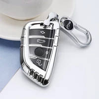 car smart key case cover soft tpu shell fob for bmw x1 x3 x5 x6 1 2 3 5 7 series f15 f16 f10 f30 g30 g11 f48 f39 accessories new