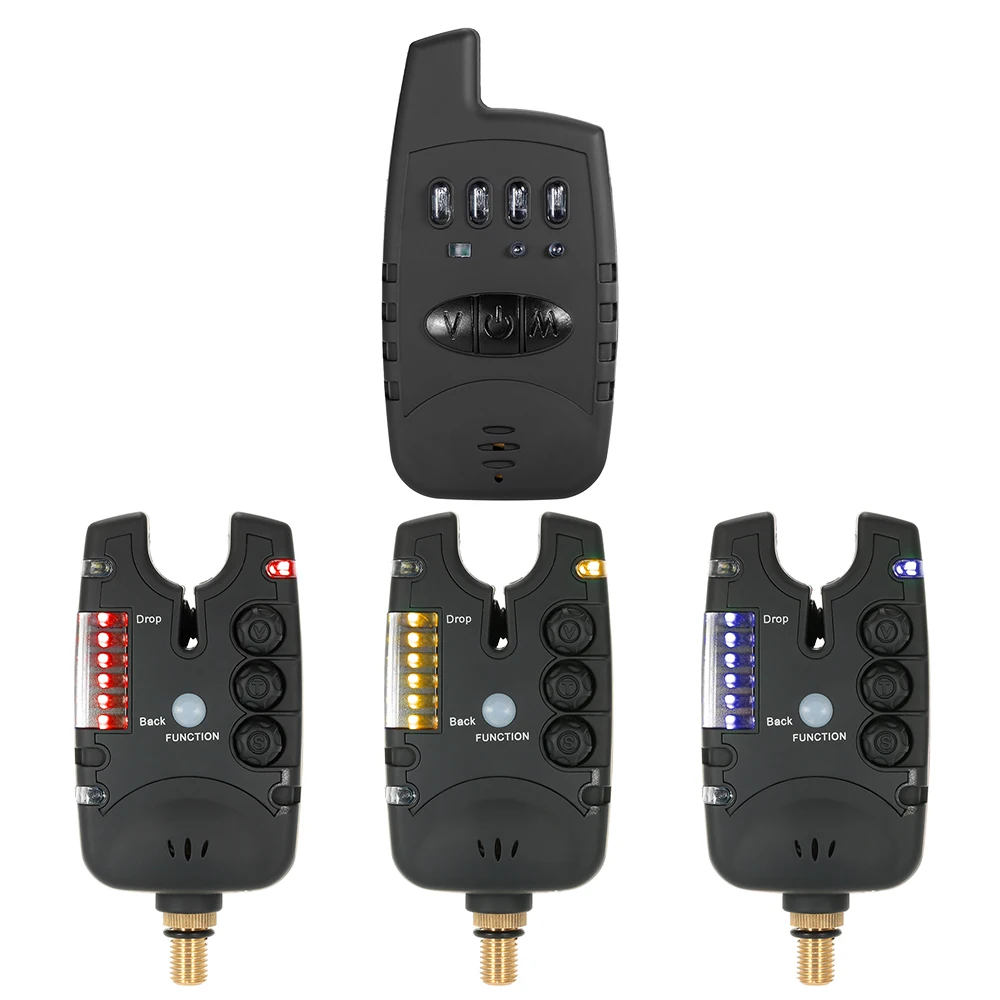 

Lixada Wireless Fishing Alarm Set Fish Bite Alarms And Receiver LED Carp Fishing Swinger Alert Electronic Bite Signaling Device