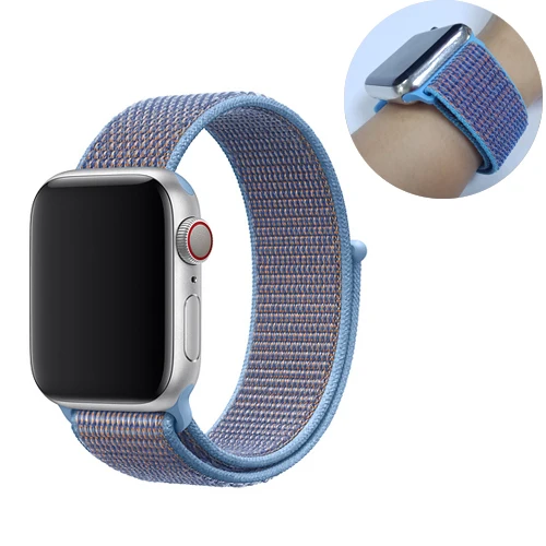 23 Ремешок для спортивных часов для apple watch, ремешок 42 мм, 38 мм, версия apple watch 5/4/3/2/1 наручных часов iwatch, ремешок 44 мм 40 мм двухслойный нейлоновый переплет ремешок для часов - Цвет ремешка: 23