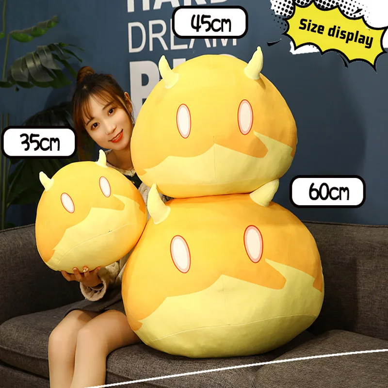 

Creative Genshin Impact Project Game Peripheral Sofa Cushion Pillow Slime Kawaii Cartoon Cute Anime Manga Stuffed Plush Doll Toy