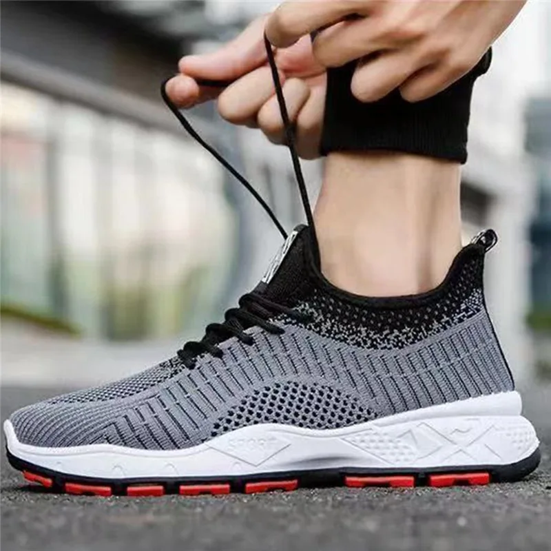 Кроссовки мужские летние сетчатые вулканизированные дышащие на шнуровке | Обувь