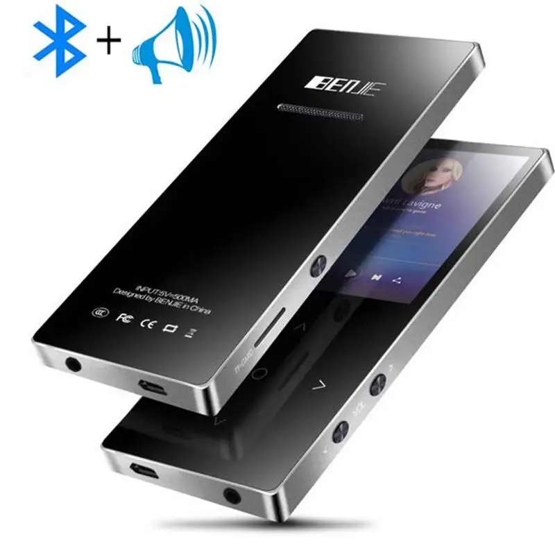 Bluetooth MP3 музыкальный плеер встроенный динамик с металлическим TFT экраном без потерь звук плеер Поддержка fm-радио sd-карта до 128 ГБ