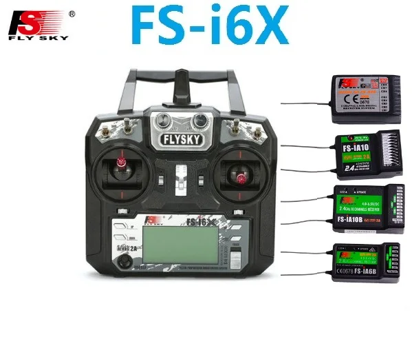 Flysky FS-i6X 10CH 2,4 ГГц AFHDS RC I6X передатчик с FS-iA6B FS-iA10B FS-X6B FS-A8S приемник для RC вертолет лодкой