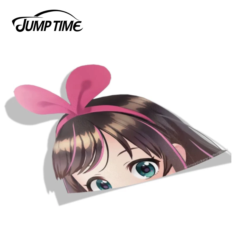 Время скачка 13 см x 12 5 Kizuna A.I. Аниме наклейки для автомобиля Waifu мотор ноутбук