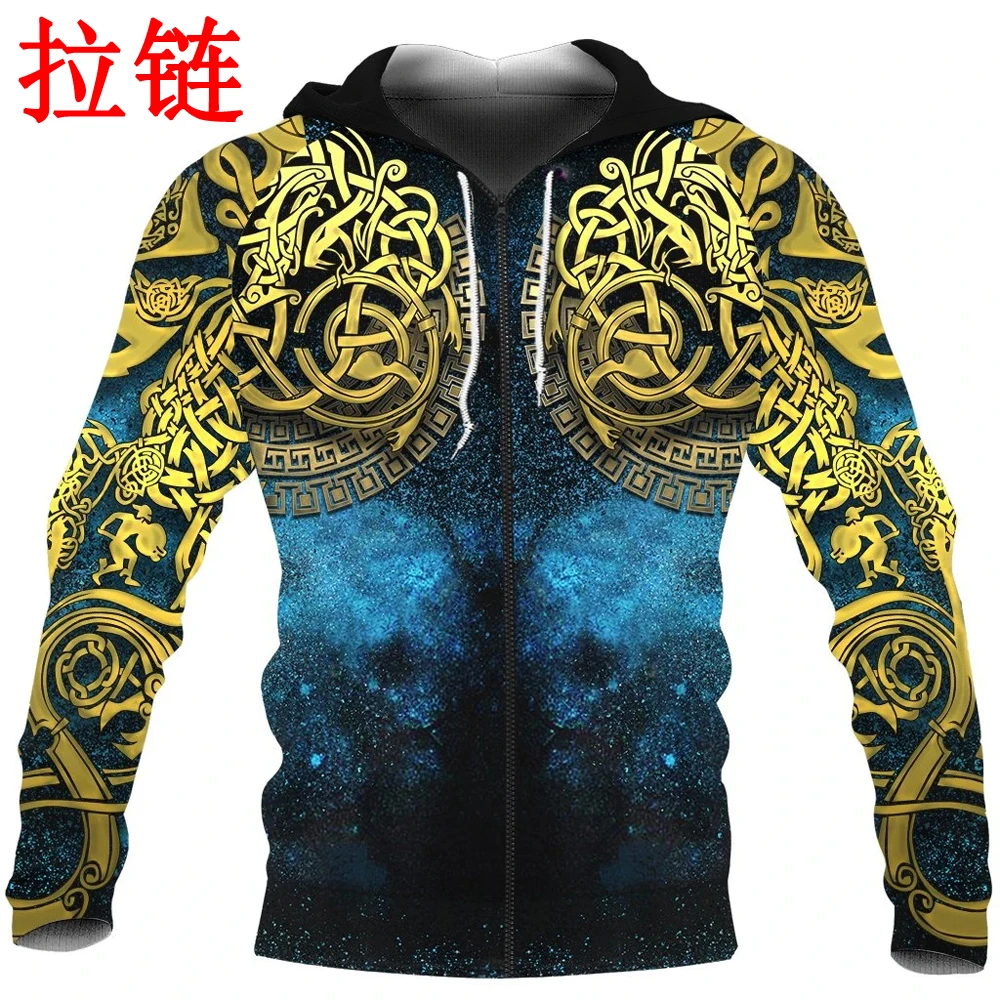 Толстовка с капюшоном и 3D-принтом унисекс DW0145 | Мужская одежда