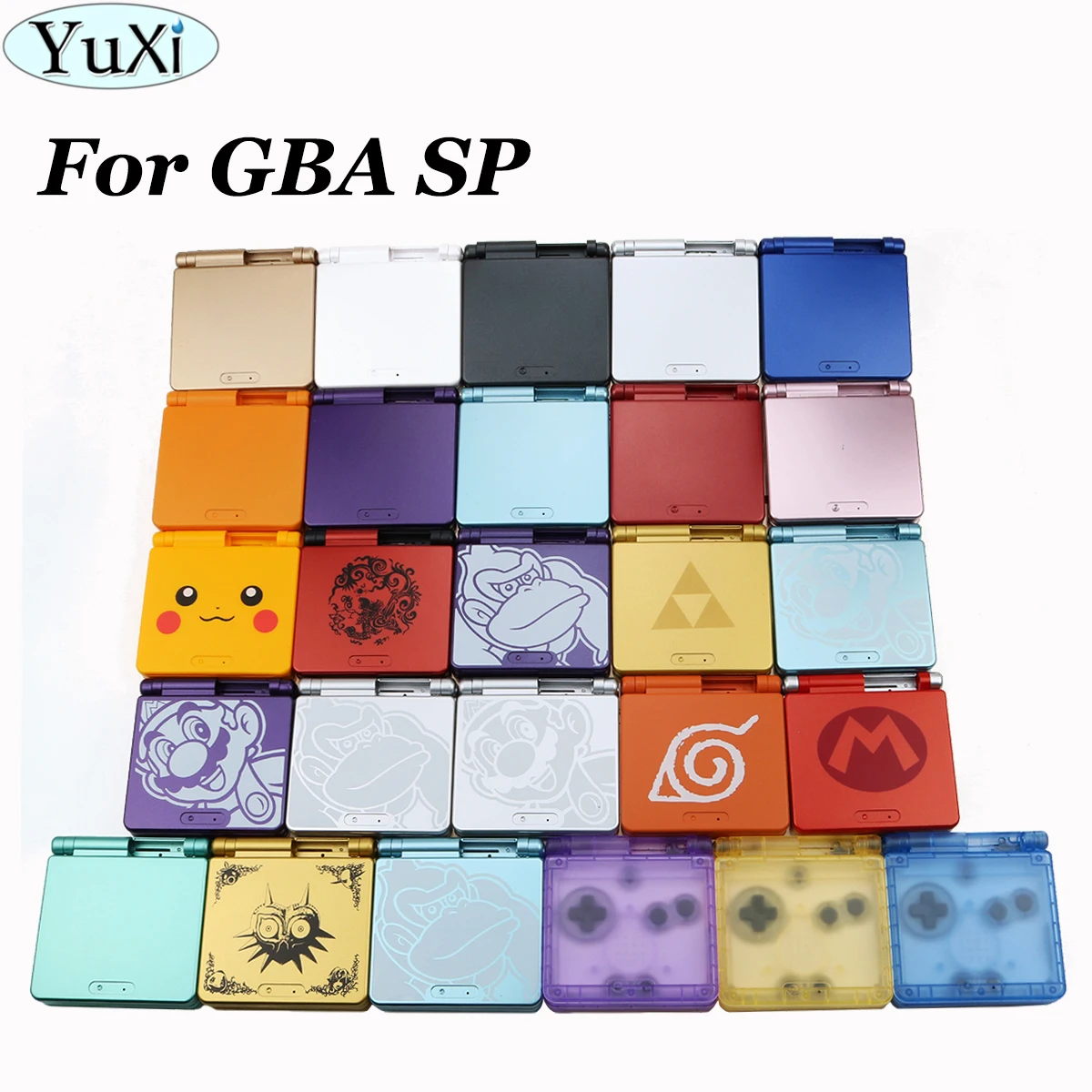 

YuXi 1Set For GameBoy Advance SP Limited Edition Replacement Housing Shell For GBA SP Transparent Clear Housing Case Cover