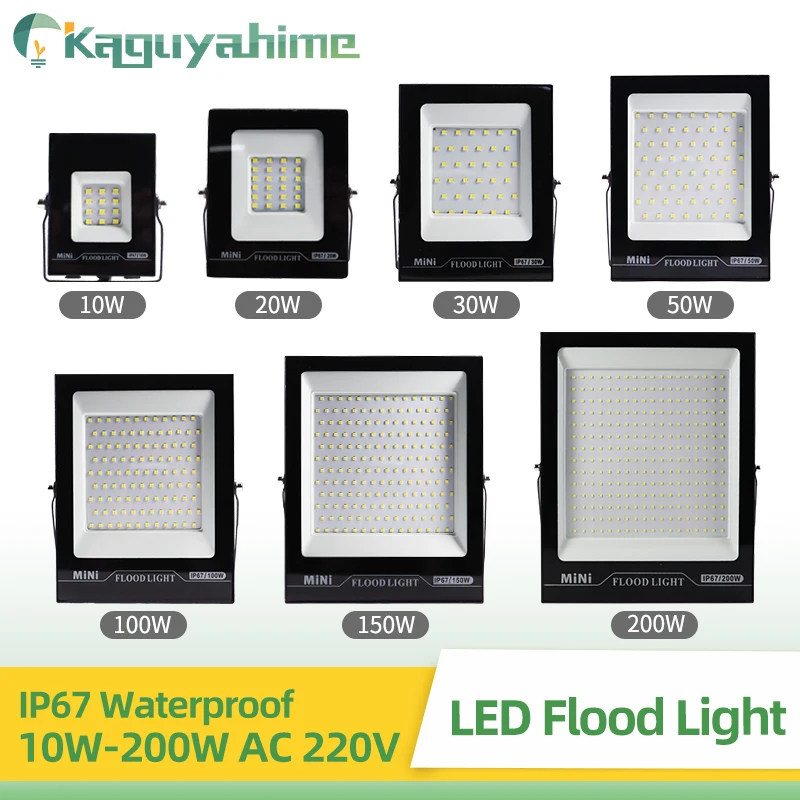 

KPS LED Light Lamp Flood Light 10W 20W 30W 50W 100W 150W 200W spotlight Ultra-thin IP65 Waterproof Garden Courtyard Street Lig