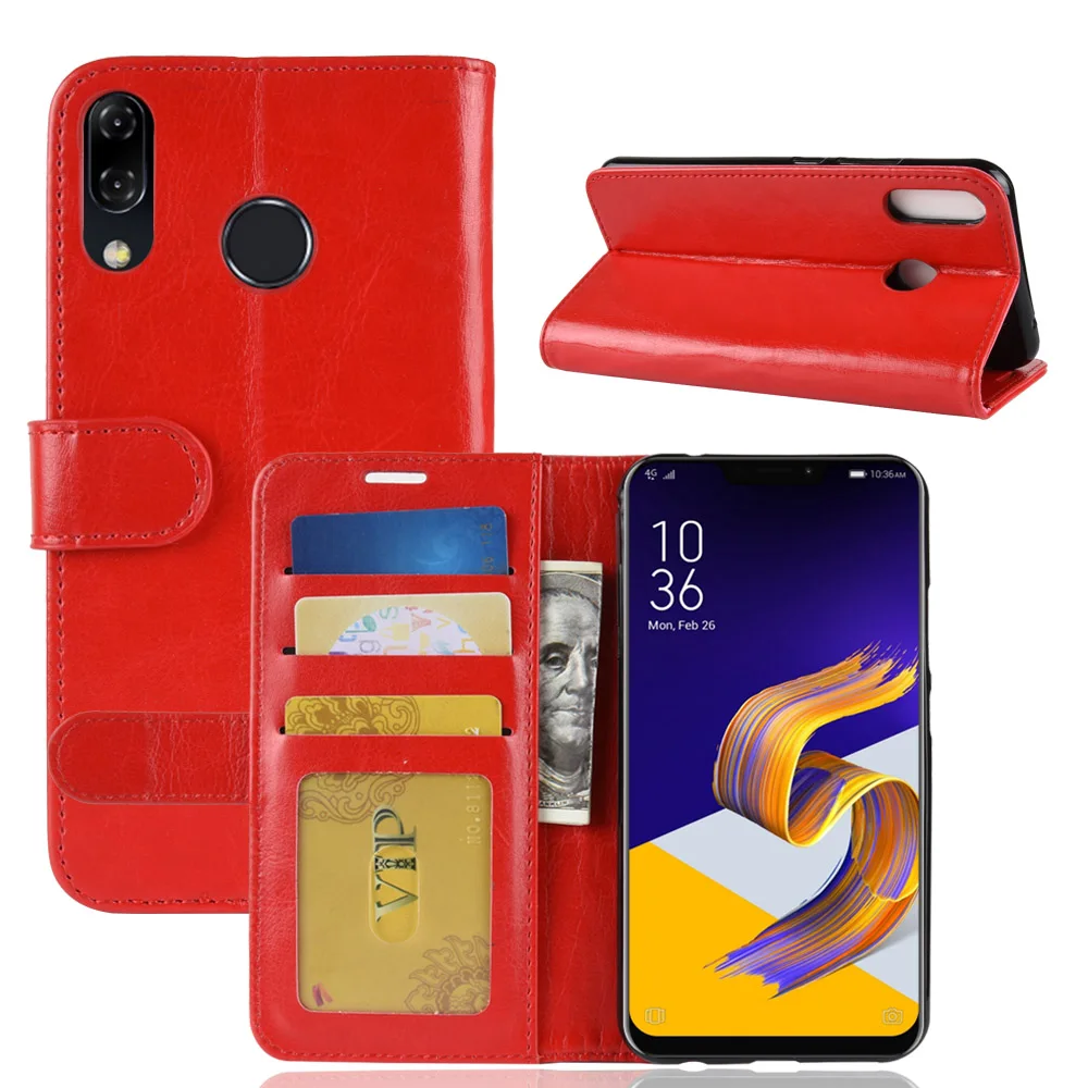 Кожаный чехол для Asus ZenFone 5 ZE620KL флип кошелек Магнитный книжка телефона|Бамперы| |