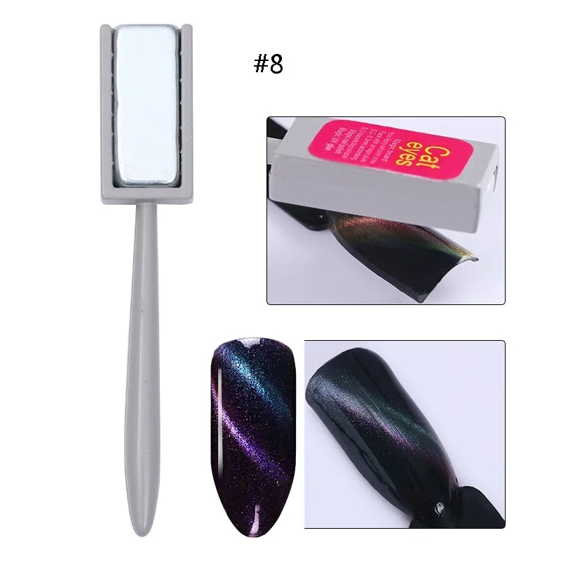 magnetic stick 2 MAD DOLL 8 мл Гель-лак для ногтей с эффектом «кошачий глаз» Магнитный впитывающий УФ гель-Лаки звездное небо нефритовый эффект лак черная основа необходимый маникюр декор - Цвет: magnetic stick 2