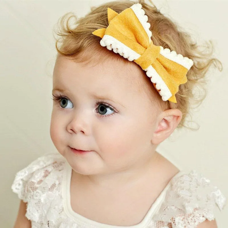 

Baby Large Bow Hair clip Newborn Hairbows with hairpin Flannel Boutique Bow for hair accessories Children Headwear Bebes Bowknot