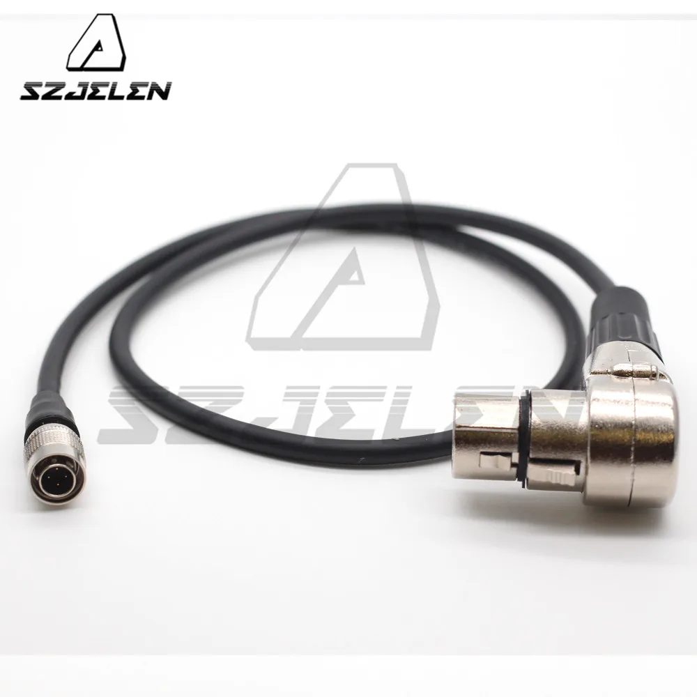 Câmera 12v Hirose Pinos para Xlr Pinos Fêmea para Cabo de Alimentação de Monitor
