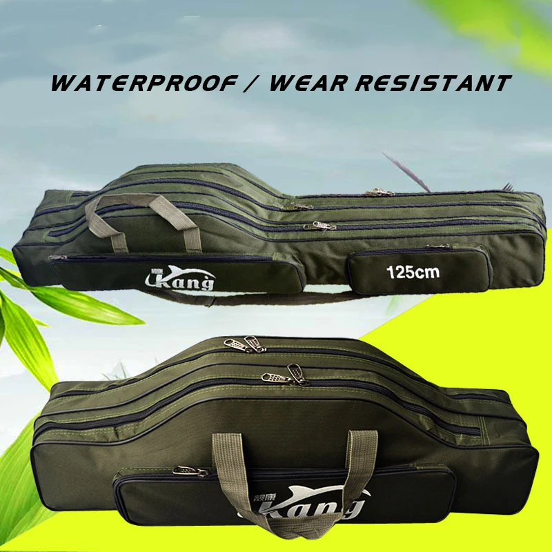 1200D Fishing Bag Multi-Purpose Thicken Oxford Material Waterproof Durable Rod Tackle XA136G | Спорт и развлечения