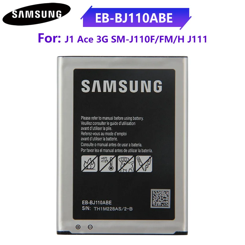 Оригинальная Аккумуляторная батарея версия 3G для Samsung Galaxy J1 Ace J110 EB BJ110ABE J110F J110H J110FM