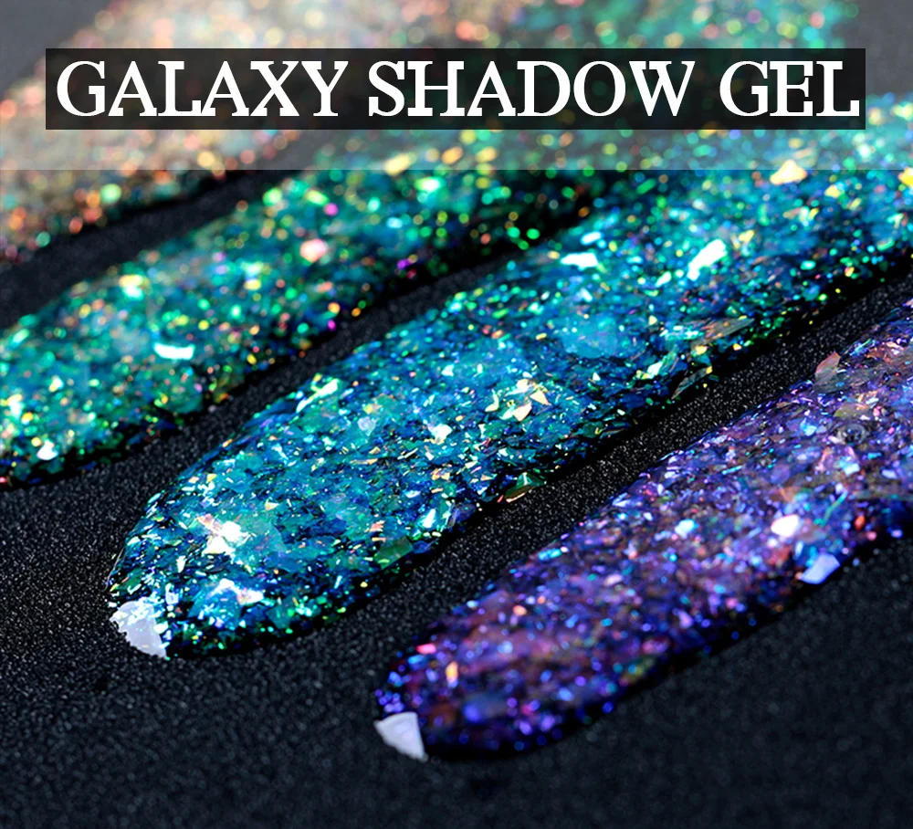 Стиль 3 шт. набор Galaxy Shadow гель лак для ногтей сверкающий блеск яркий гель-лак 15 мл летний уф и светодиодный цветной гель для ногтей Vernish