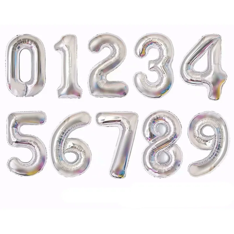 16-дюймовые цифры золотые свадебные шары украшения для дня рождения взрослых