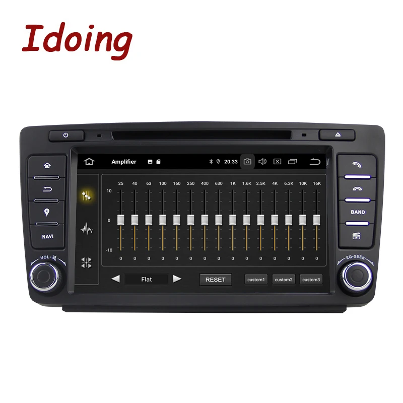 Idoing Android 9,0 4G+ 64G Восьмиядерный 2 din DVD для Skoda Octavia 2 A5 2008-2013 автомобильный Радио Мультимедиа Видео плеер навигация gps