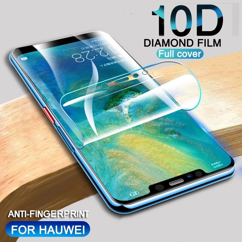100D взрывозащищенный защитный экран для Huawei P30 P20 P10 Lite P40 Pro Гидрогелевая пленка Nova 3