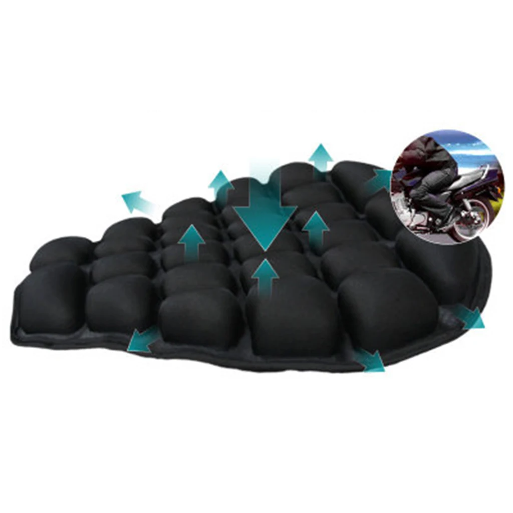 2 шт. противоскользящие надувные подушки для сиденья мотоцикла коврик YAMAHA ЧЕРНЫЙ|