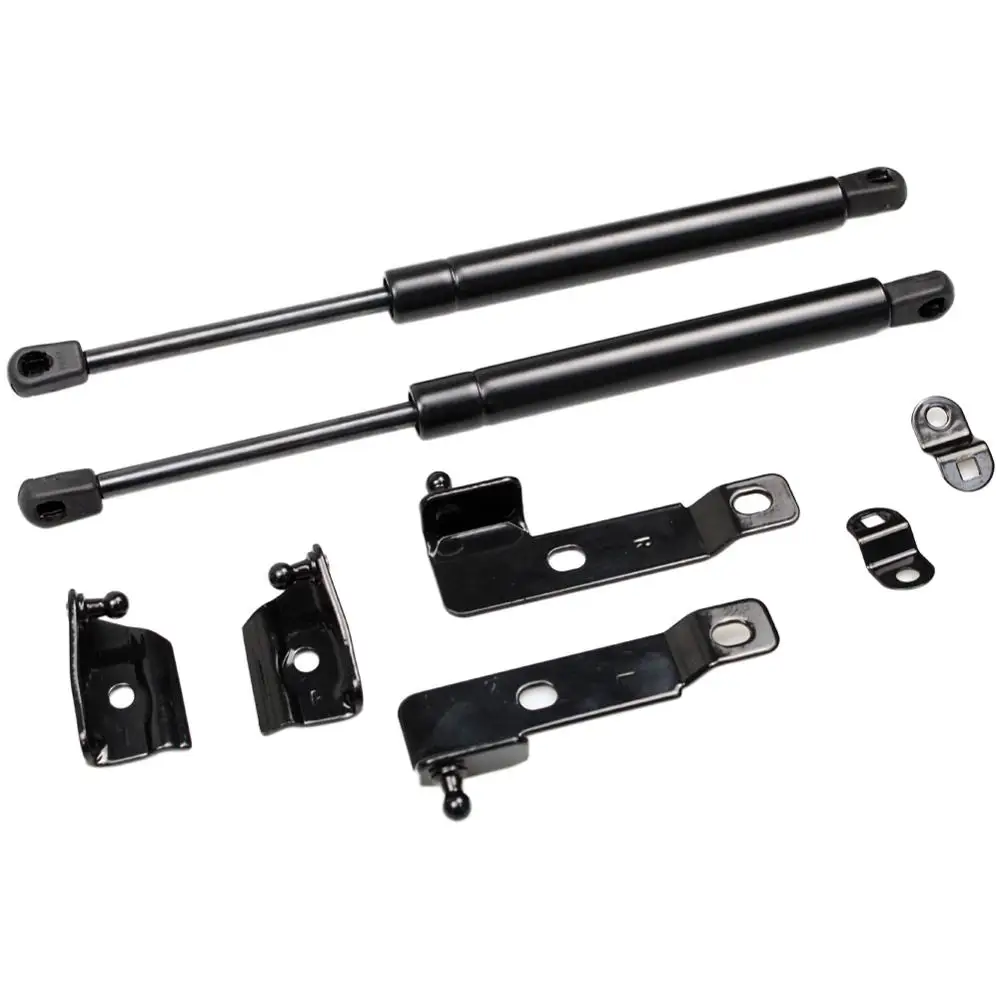 Normal black Для Nissan Frontier Navara D40 2004- для Pathfinder(R51) 2x передний капот модифицирует газовые Распорки Лифт поддержка амортизатор - Цвет: Normal black