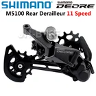 Задний переключатель передач Shimano Deore M5100 SGS, задний переключатель передач для велосипеда, 11 скоростей, 2020