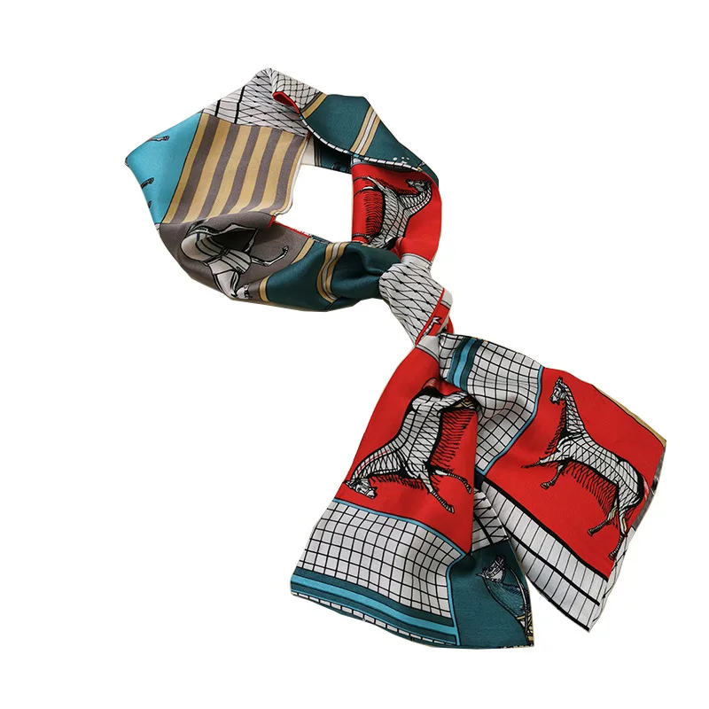 

Silk Scarf Women Shawls Wraps Fashion Small Hair Neck Hijabs Foulard Scarves Female Lady bufanda seda mujer echarpe ete soie