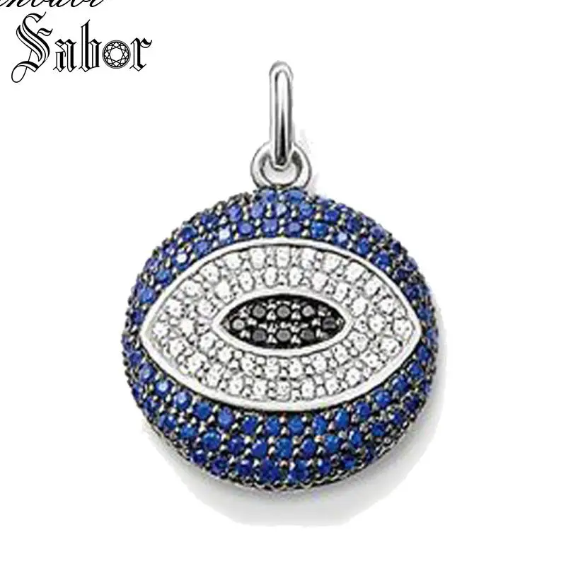 Кулон турецкий глаз серебряного цвета для женщин и мужчин подарок ювелирные