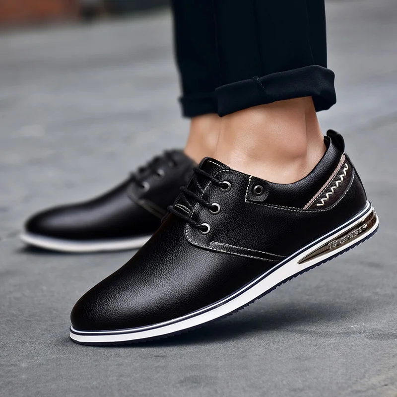 Мужские повседневные кроссовки мужская обувь из натуральной кожи для отдыха