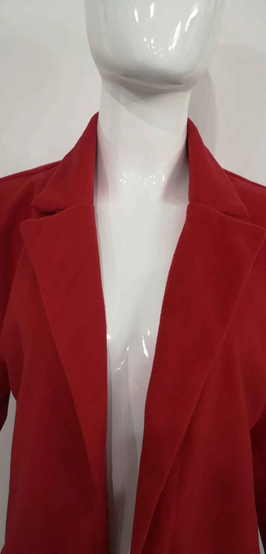 

Autumn Winter Woollen Coat Long Sleeve Oversize Blazer Outwear Turn-Down Collar Loose Plus Size Jacket Elegant Overcoats